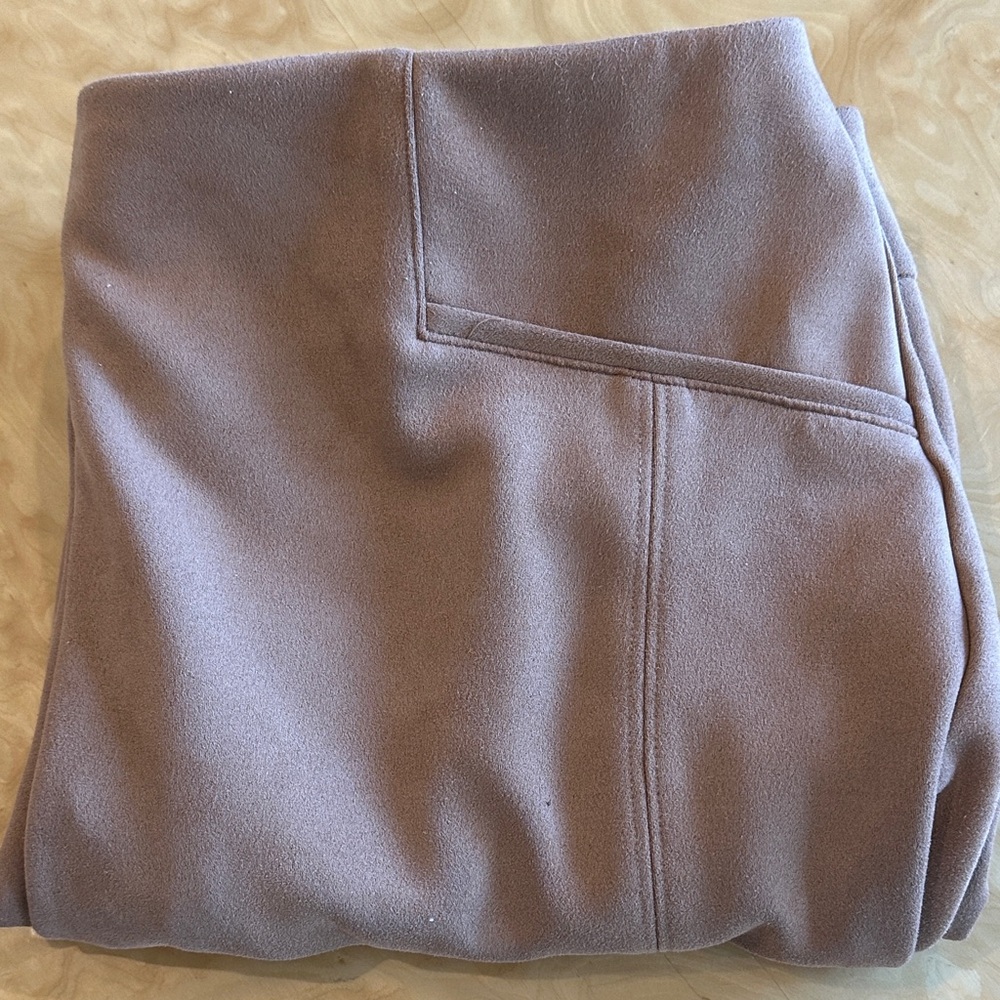 Zac & Rachel ELASTIC WAIST PULL UP PANTS. FEELS SUEDE SOFT- SIZE XL.